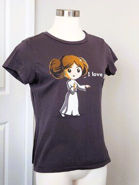 TeeTurtle Star Wars Princess Leia Graphic Tee Size Medium